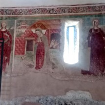 Frescoes from the 15th century in the church